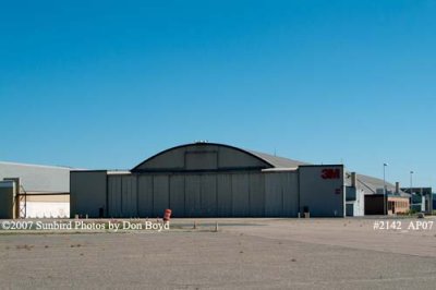 Corporate hangars at Saint Paul Downtown Airport Holman Field aviation stock #2142