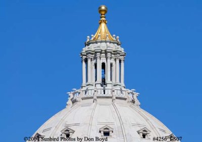 The dome of the Minnesota State Capitol building landscape stock photo #4256