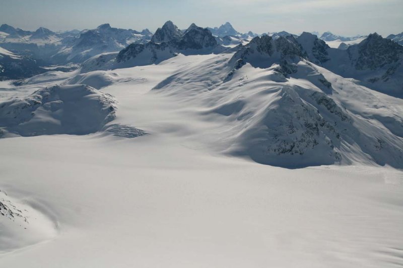 Monarch Icefield, View SE From Snowside Mt <br>(MonarchIceFld040307-_440.jpg)