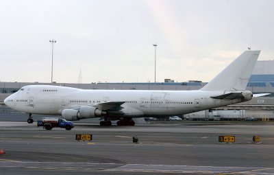 Cargo Airlines 747 taxing to its stand at JFK