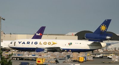 Varig Cargo DC-10 parked at JFK cargo area.  My DC-10 catch has been empty for more than a year before getting this one.