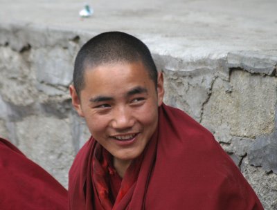 Smiling monk