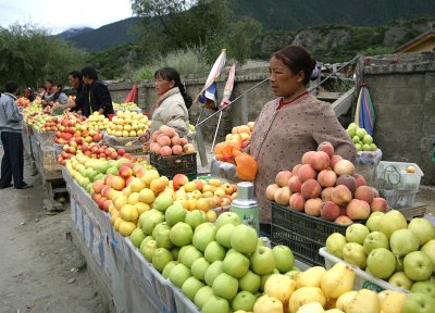Fruit vendors.