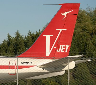 The classic tail of the 707