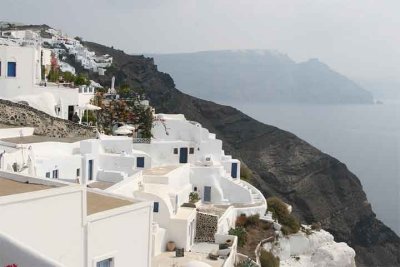 The town of Fira (Thira) on the island of Santorini