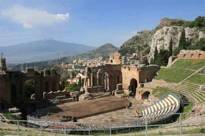 On to Sicily and Taormina: The Greek Theater in Taormina