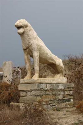 Delos lion - reconstructed but still mighty.
