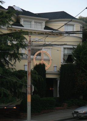 You can still see peace signs in San Francisco!  This one was in the Marina district where I stayed.