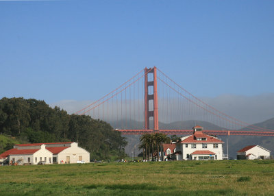 Golden Gate Bridge from Crissy Field - late PM