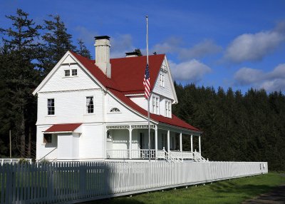 I finally got to stay at a lighthouse!  This is B&B/former keepers house for Heceta Lighthouse north of Florence, OR