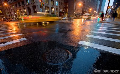 Taxi in the rain