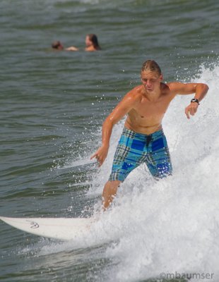 Surfer on theJersey shore