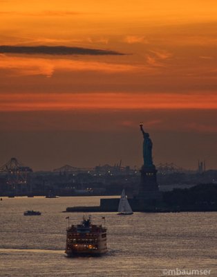 NY Harbor Sunset