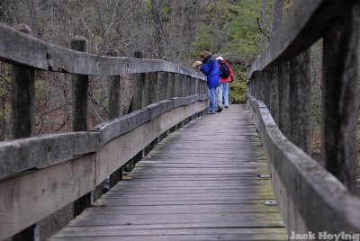 Walkbridge over the river