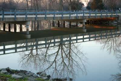 Reflections under the bridge