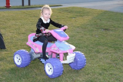 Ellie's new Barbie 4-wheeler
