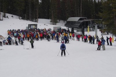 Crowded Sunday Lift lines
