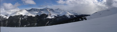 Panorama off the back side of Copper Mountain
