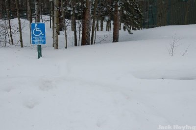 Might be a tough place for handicap parking