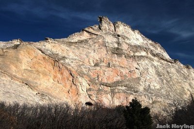 Glowing rock