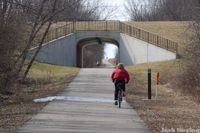 Bike path underpass