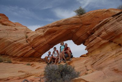 Under Top Rock Arch