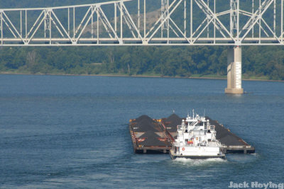 Coal Barge on the Ohio River 3