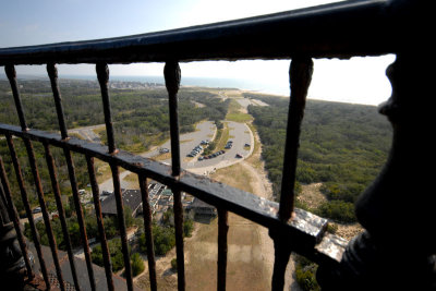 Cape Haterous Lighthouse - view of the path that it was moved