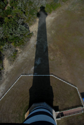 Cape Haterous Lighthouse shadow