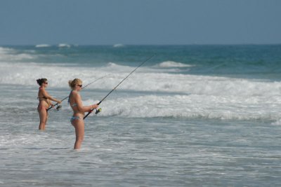 Fishing on the Outer Banks, North Carolina