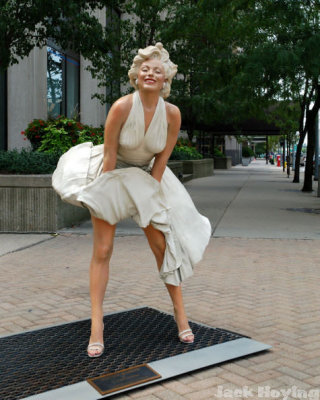 Marilyn strikes a pose.