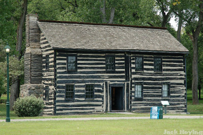 The Old Newcom Tavern (built in 1796) in Carrilon Park (Dayton's oldest standing building)