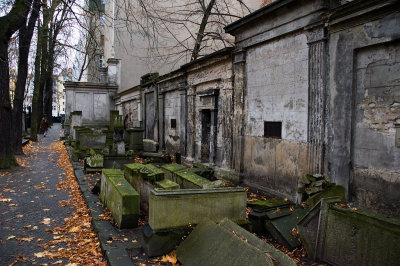 Family graves at the Jewish cemetery