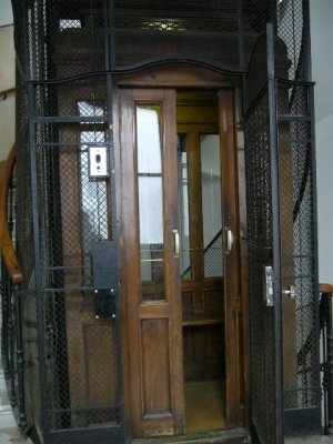 Elevator to the guesthouse