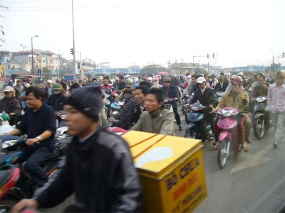 Sea of motorcyclist