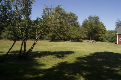 Site for tents and food lines