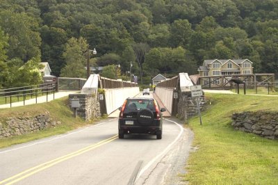 Bridge converted from canal to road