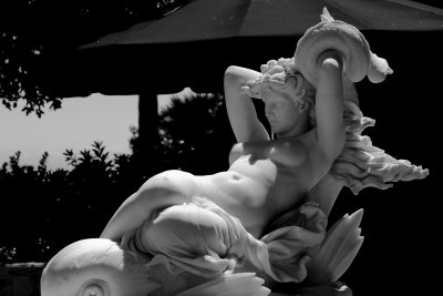 Hearst Castle Statue - Galatea on a Dolphin by Leopoldo Ansiglioni