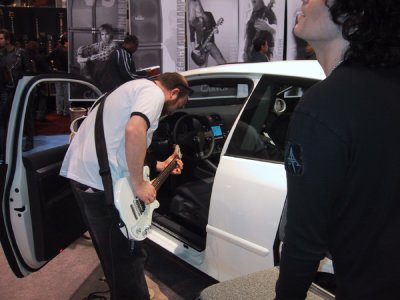 Volkwagon with built-in gutiar amp - cool