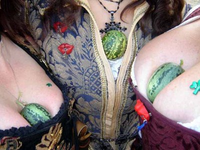 Okay, it has to be said.  Check out those mellons