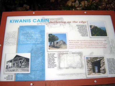 The second plaque talking of this stone cabin.