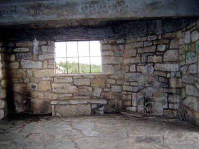 The inside of the stone cabin.  This is 70 years old now.