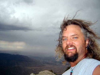 The top of the cliff, with Albuquerque in the afternoon