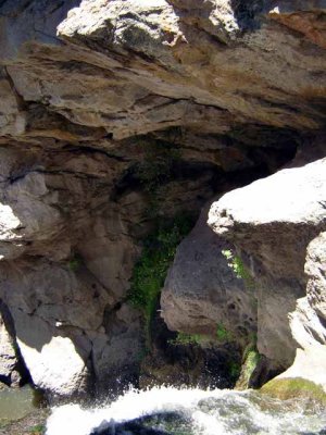 Looking down the falls area.