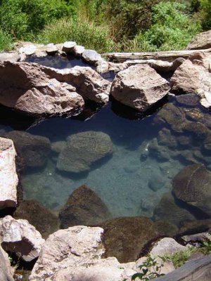 The hot springs we had our picnic lunch at.