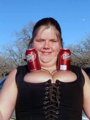 Dr Pepper!  who wants a Dr Pepper.   uhhhhh, is this what you call a balanced meal?