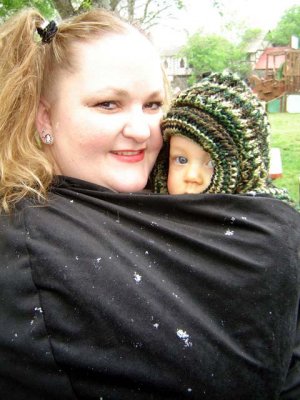 Okay, it's not dandruff, it's snowing