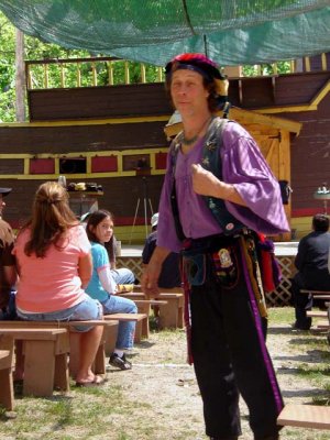 Magical Mystical Michael gets ready for his show