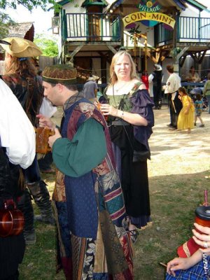 Tammy checks out the gypsy king.