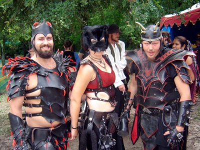 The Dark Cloud actually gets to wear full armor on Memorial day in Texas!